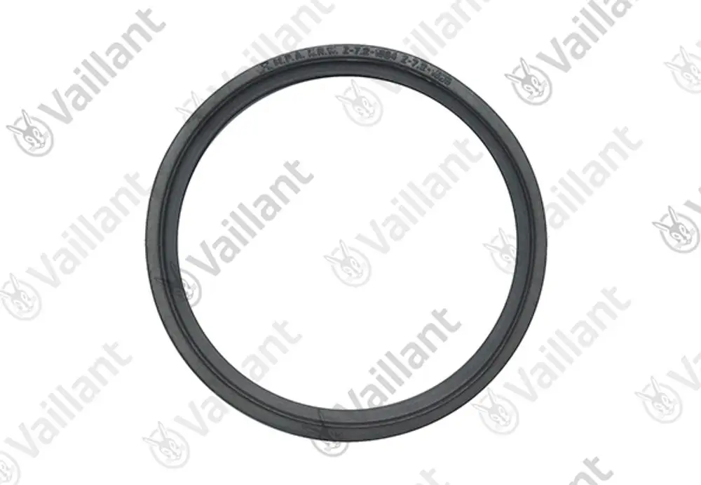 Vaillant Dichtung in schwarzem Gummi, ringförmig, für einen Anschluss, geeignet für DN 80 Anwendungen.